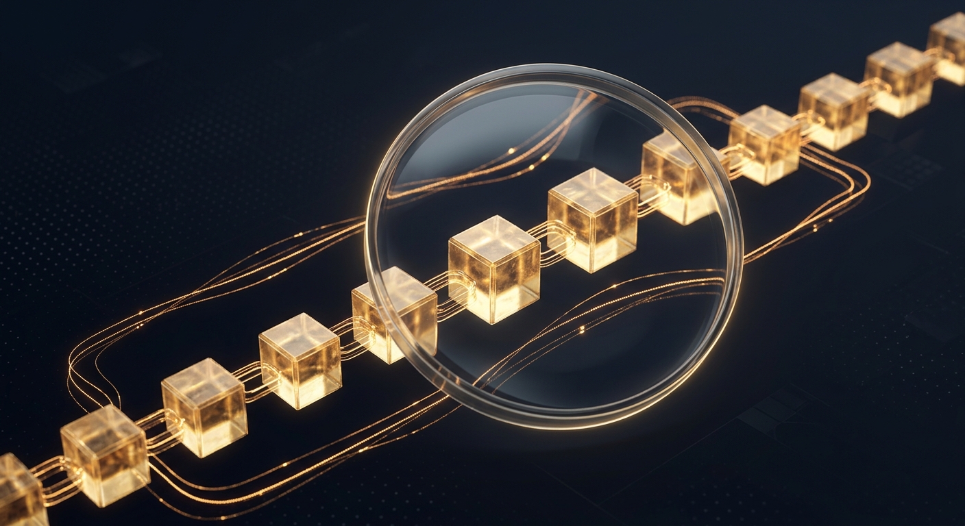 Blockchain forensics lens over connected blocks